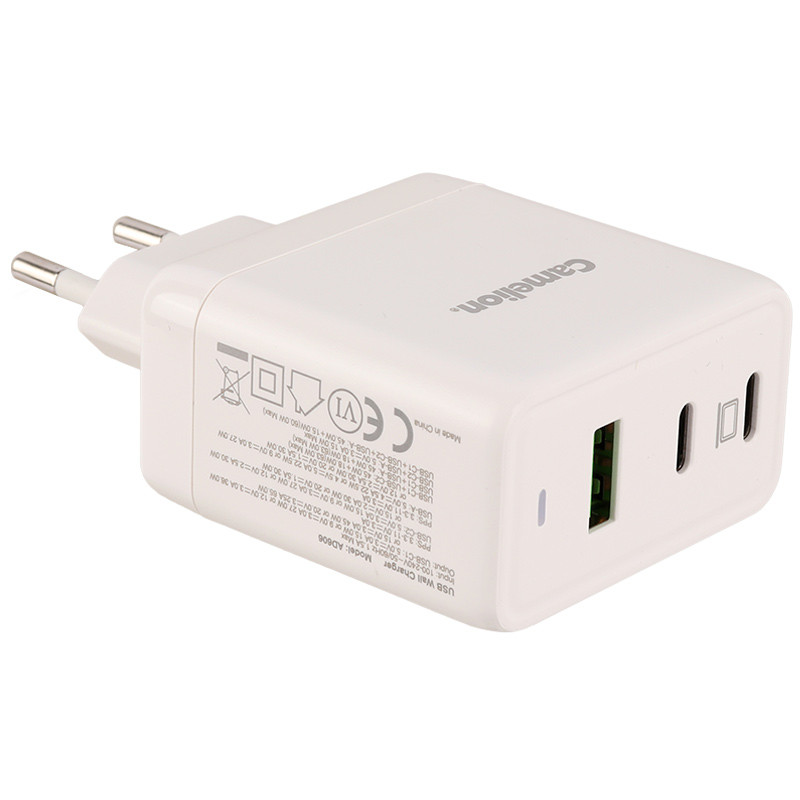 کلگی فست شارژ Camelion AD606 GaN 3Port 5A QC3.0 PD3.0 65W