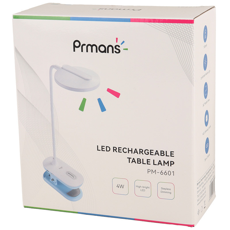 چراغ مطالعه شارژی Prmans PM-6602