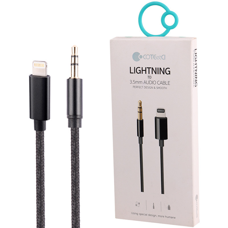 کابل تبدیل Coteci CS8855 Lightning to AUX