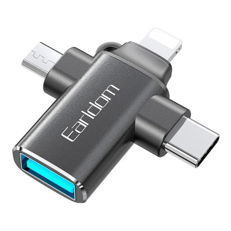 تبدیل Earldom ET-OT80 OTG USB3.0 To MicroUSB / Lightning / Type-C