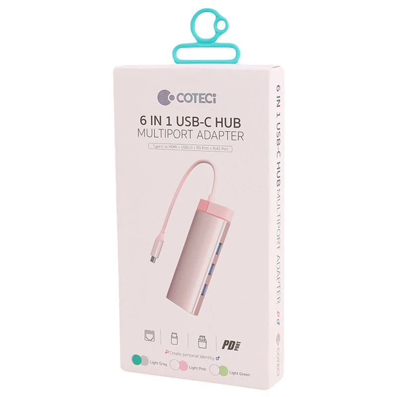 هاب 6 پورت Type-C کوتسی 16007