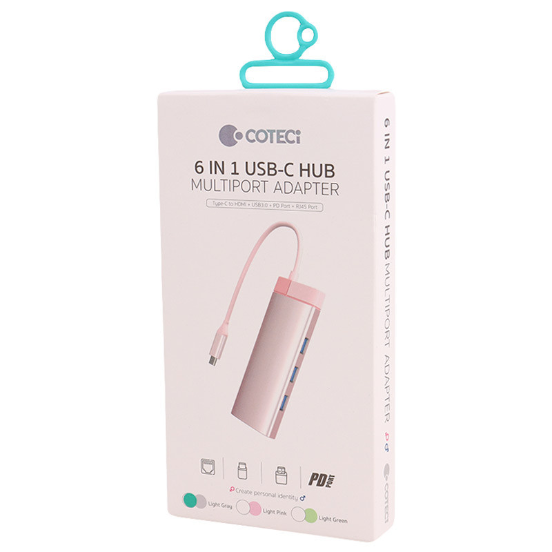 هاب 6 پورت Type-C کوتسی 16007