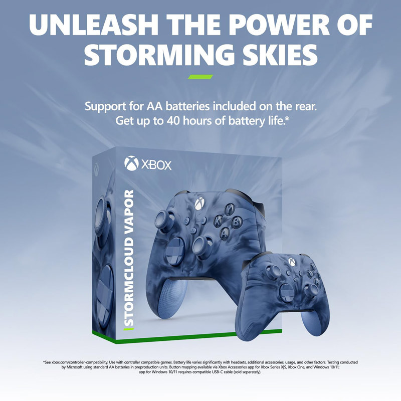 دسته بازی بی سیم Microsoft XBOX Series X/S Stormcloud Vapor Special Edition