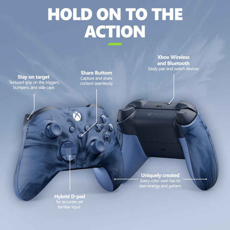 دسته بازی بی سیم Microsoft XBOX Series X/S Stormcloud Vapor Special Edition