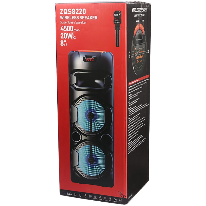 اسپیکر چمدانی بلوتوثی رم و فلش خور Sing-E ZQS8220