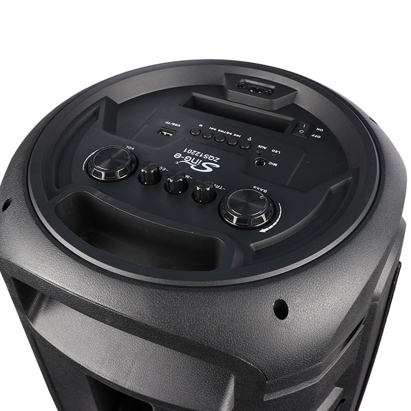 اسپیکر چمدانی بلوتوثی رم و فلش خور Sing-E ZQS12201 + میکروفون و ریموت کنترل