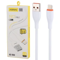 کابل آیفونی فست شارژ Asenai AC-002 3.1A 1m