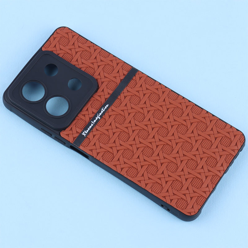 قاب ژله ای شیائومی Redmi Note 13 5G طرح حصیری محافظ لنزدار Pro Camera