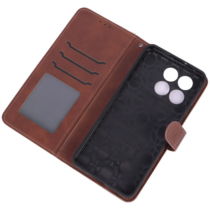 کیف چرمی مگنتی محافظ لنزدار Xiaomi Poco X6 Pro