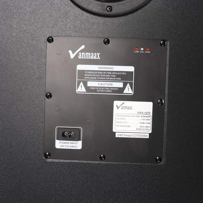 اسپیکر چمدانی بلوتوثی رم و فلش خور Vanmaax MAX-1270