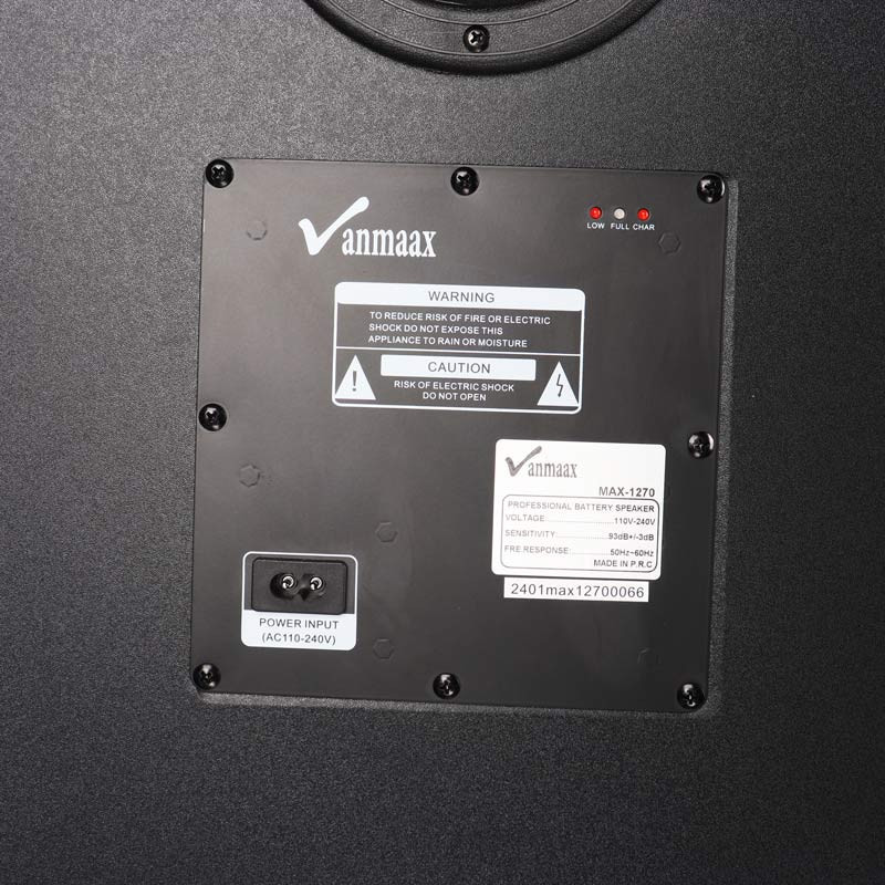 اسپیکر چمدانی بلوتوثی رم و فلش خور Vanmaax MAX-1270