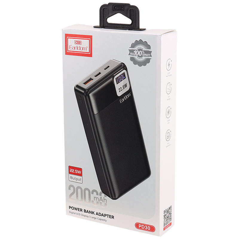 پاور بانک 20000 فست شارژ ارلدام Earldom ET-PD30 22.5W