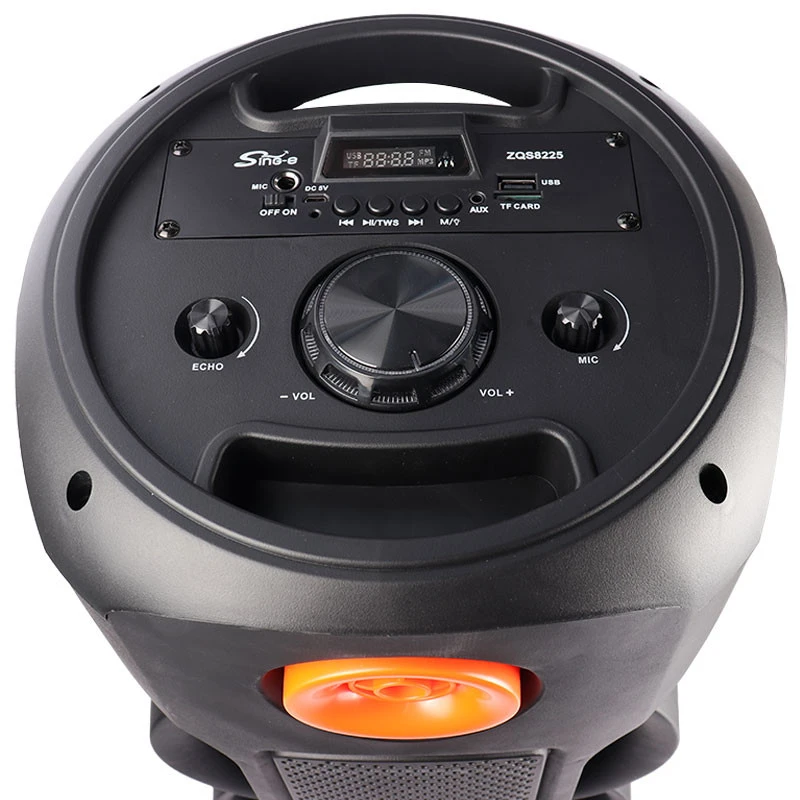 اسپیکر چمدانی بلوتوثی رم و فلش خور Sing-E ZQS8225 + میکروفون و ریموت کنترل