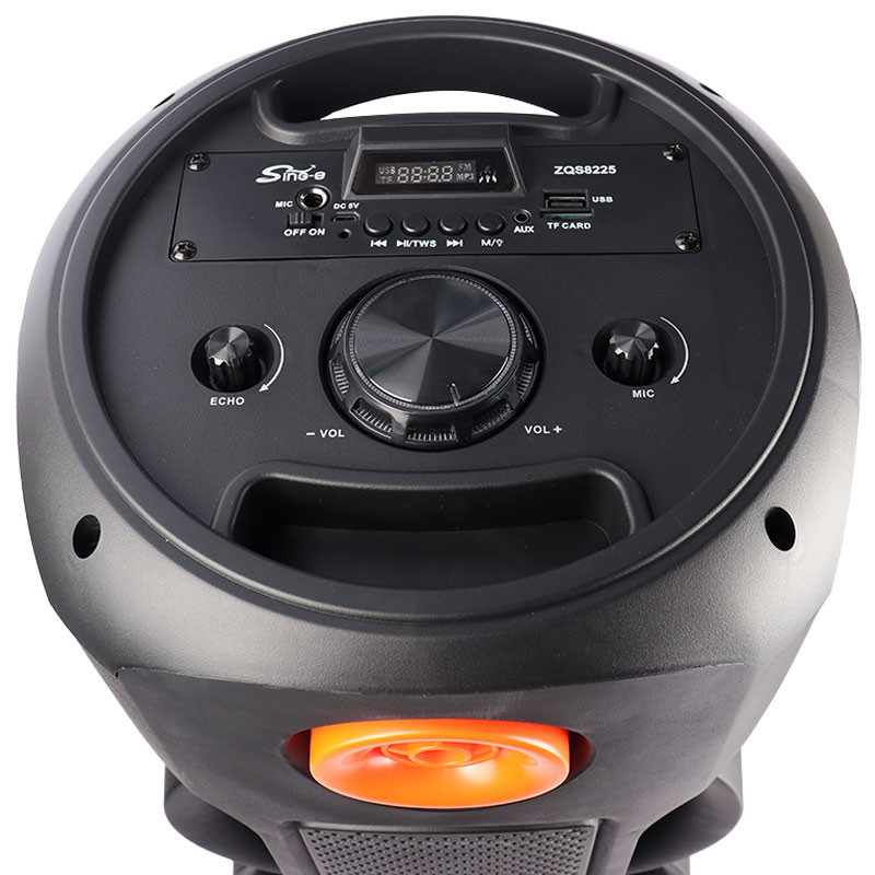 اسپیکر چمدانی بلوتوثی رم و فلش خور Sing-E ZQS8225 + میکروفون و ریموت کنترل