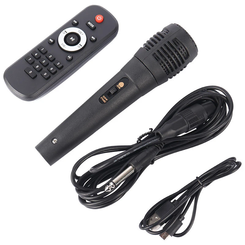 اسپیکر چمدانی بلوتوثی رم و فلش خور Sing-E ZQS8225 + میکروفون و ریموت کنترل
