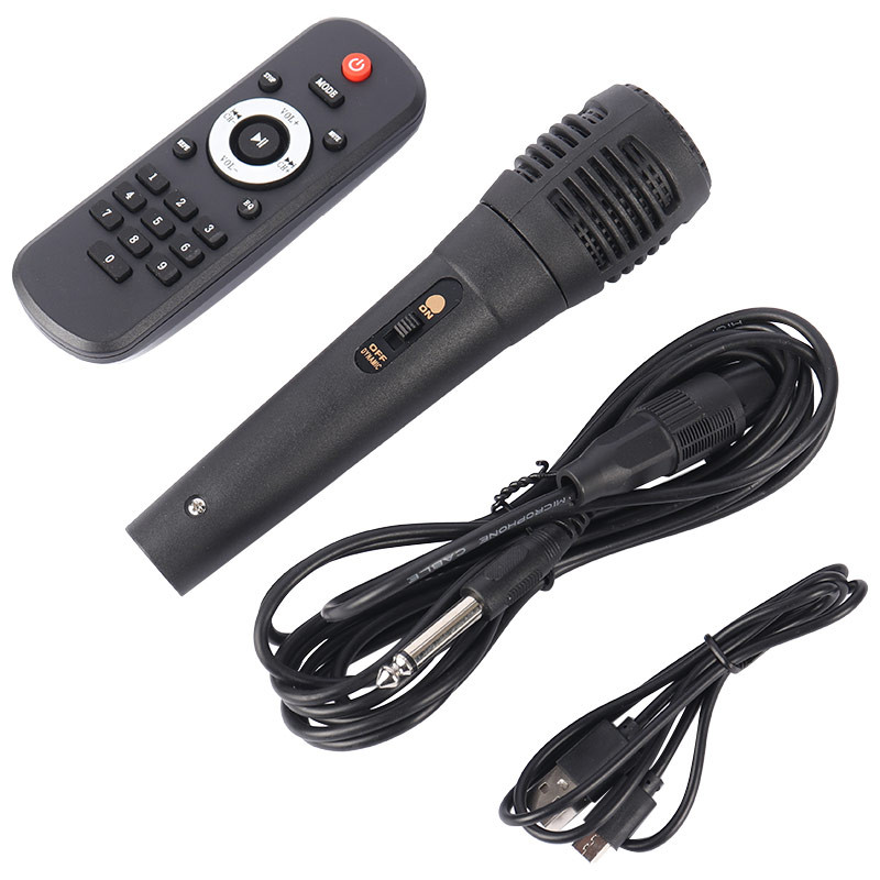 اسپیکر چمدانی بلوتوثی رم و فلش خور Sing-E ZQS8225 + میکروفون و ریموت کنترل