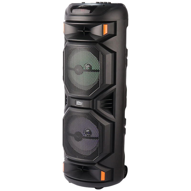 اسپیکر چمدانی بلوتوثی رم و فلش خور Sing-E ZQS8221 + میکروفون و ریموت کنترل
