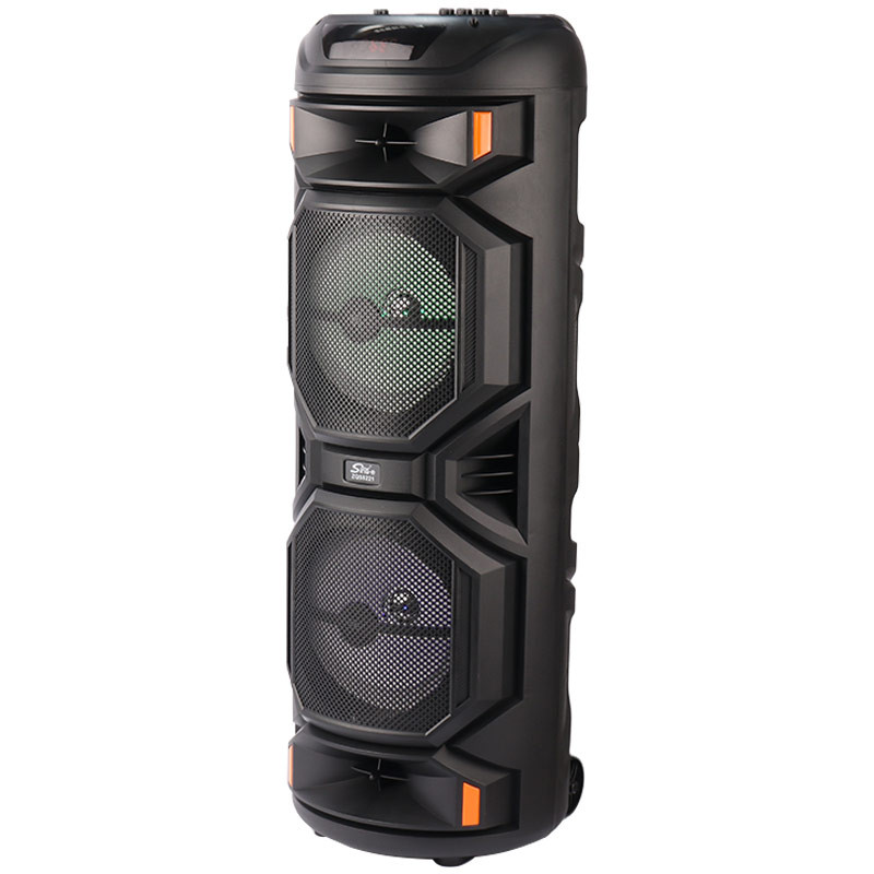 اسپیکر چمدانی بلوتوثی رم و فلش خور Sing-E ZQS8221 + میکروفون و ریموت کنترل