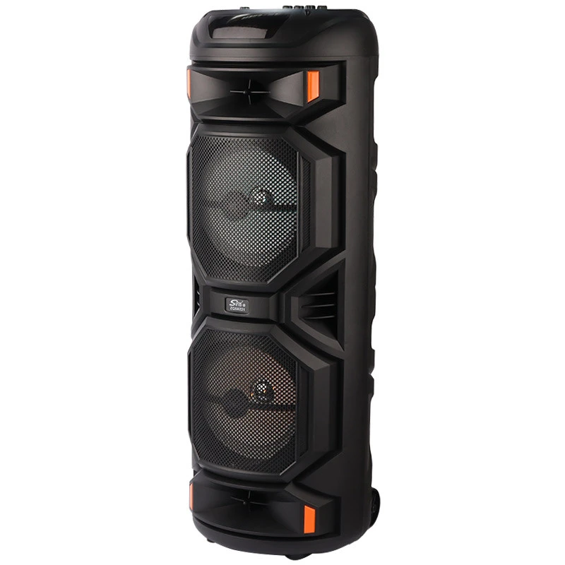اسپیکر چمدانی بلوتوثی رم و فلش خور Sing-E ZQS8221 + میکروفون و ریموت کنترل