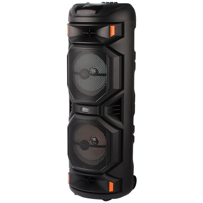 اسپیکر چمدانی بلوتوثی رم و فلش خور Sing-E ZQS8221 + میکروفون و ریموت کنترل