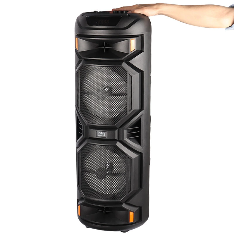 اسپیکر چمدانی بلوتوثی رم و فلش خور Sing-E ZQS8221 + میکروفون و ریموت کنترل