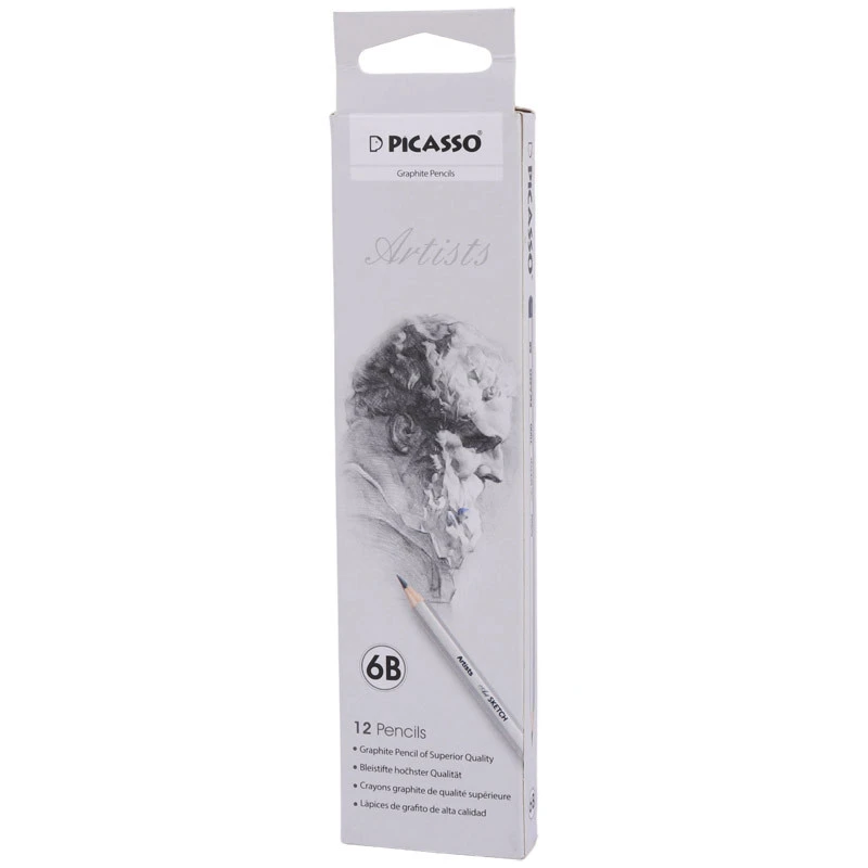 مداد طراحی پیکاسو Picasso 7000-12CB 6B بسته ۱۲ عددی