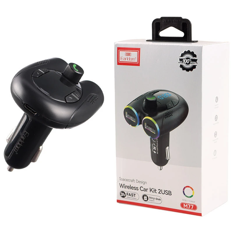 شارژر فندکی + FM Player بلوتوثی Earldom ET-M77