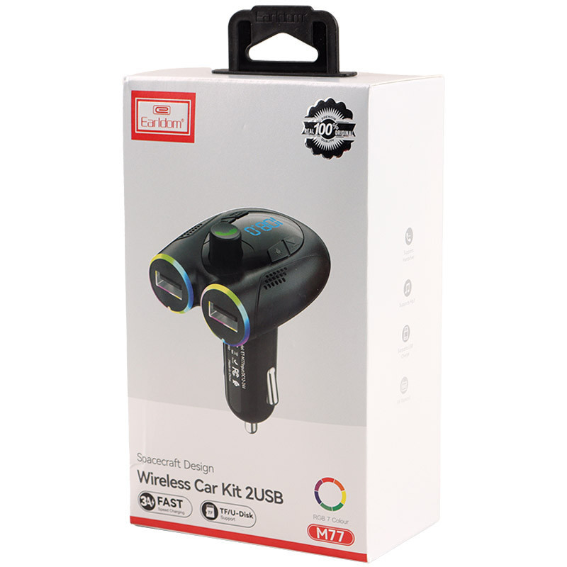 شارژر فندکی + FM Player بلوتوثی Earldom ET-M77