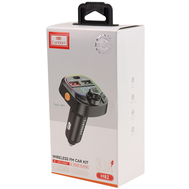 شارژر فندکی + FM Player بلوتوثی Earldom ET-M82