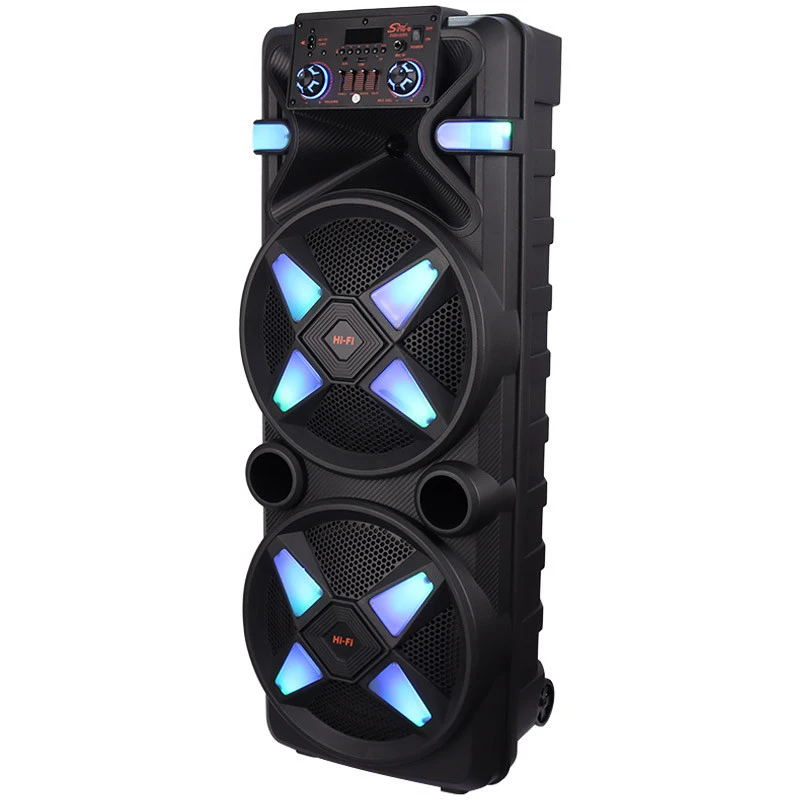 اسپیکر چمدانی بلوتوثی رم و فلش خور Sing-E ZQS12205 + میکروفون و ریموت کنترل