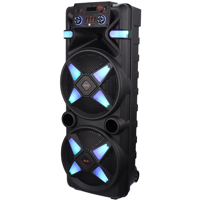 اسپیکر چمدانی بلوتوثی رم و فلش خور Sing-E ZQS12205 + میکروفون و ریموت کنترل
