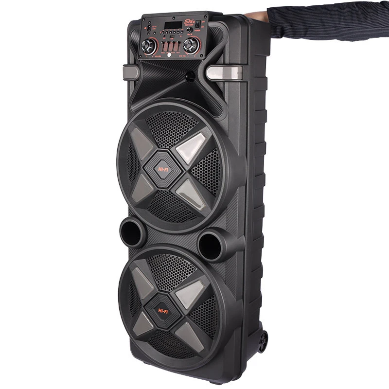 اسپیکر چمدانی بلوتوثی رم و فلش خور Sing-E ZQS12205 + میکروفون و ریموت کنترل