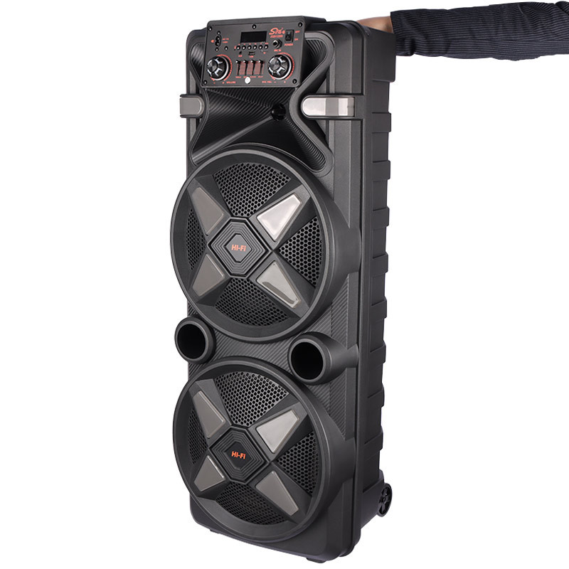 اسپیکر چمدانی بلوتوثی رم و فلش خور Sing-E ZQS12205 + میکروفون و ریموت کنترل