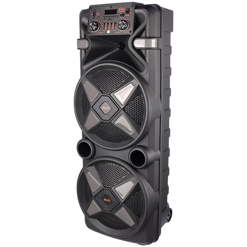 اسپیکر چمدانی بلوتوثی رم و فلش خور Sing-E ZQS12205 + میکروفون و ریموت کنترل