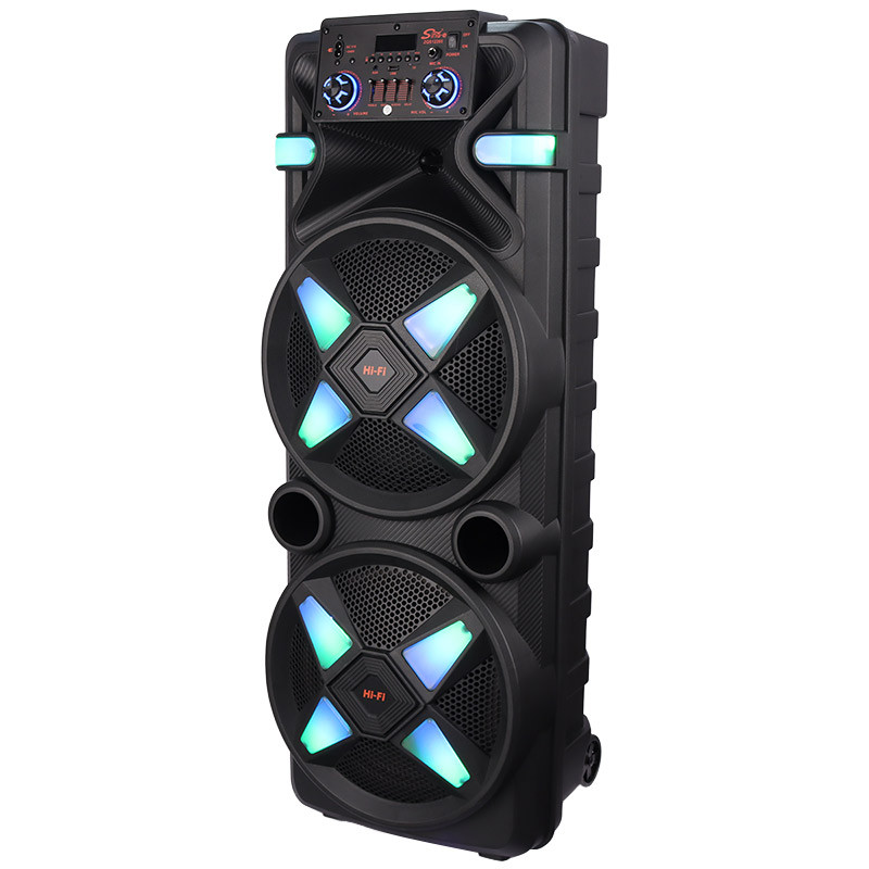 اسپیکر چمدانی بلوتوثی رم و فلش خور Sing-E ZQS12205 + میکروفون و ریموت کنترل