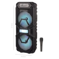 اسپیکر چمدانی بلوتوثی رم و فلش خور Greatnice GTS-1701 + میکروفون