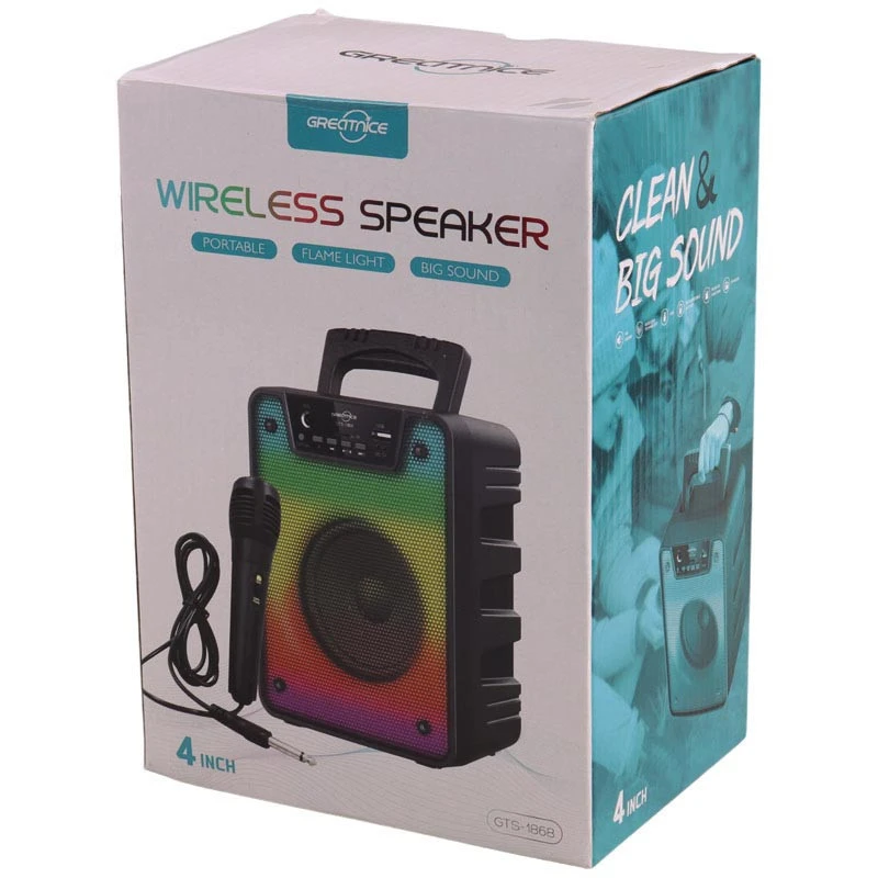 اسپیکر بلوتوثی رم و فلش خور Greatnice GTS-1868 + میکروفون