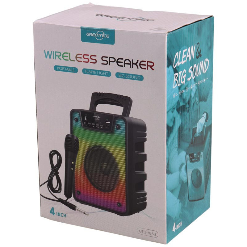 اسپیکر بلوتوثی رم و فلش خور Greatnice GTS-1868 + میکروفون