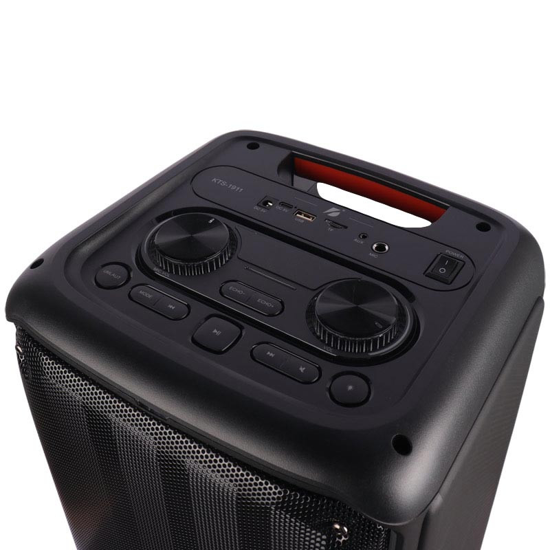 اسپیکر چمدانی رم و فلش خور KTS-1911 + میکروفون و ریموت کنترل