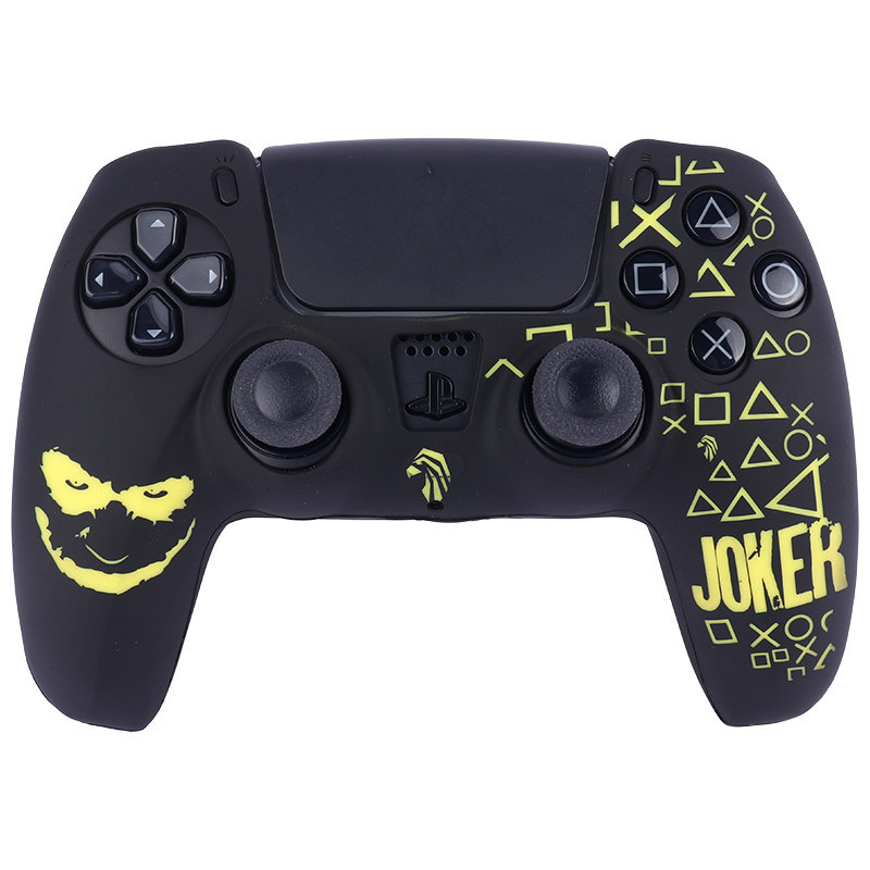 روکش دسته بازی PS5 طرح Joker مشکی زرد کد 5