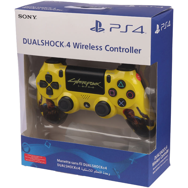دسته بازی بی سیم SONY PlayStation 4 DualShock 4 High Copy طرح Cyberpunk 2077