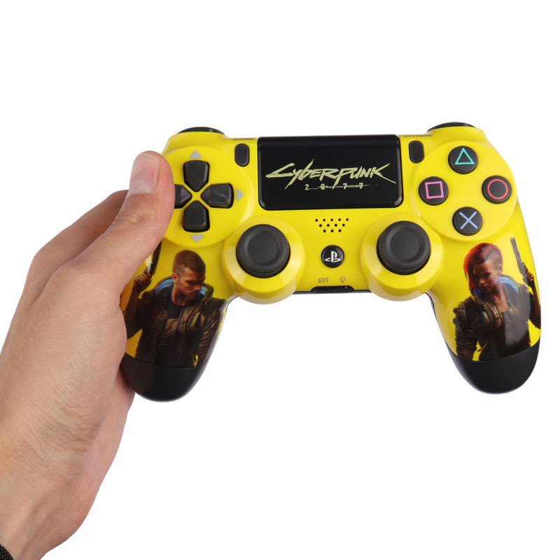 دسته بازی بی سیم SONY PlayStation 4 DualShock 4 High Copy طرح Cyberpunk 2077