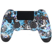 دسته بازی بی سیم SONY PlayStation 4 DualShock 4 High Copy طرح اسکلت