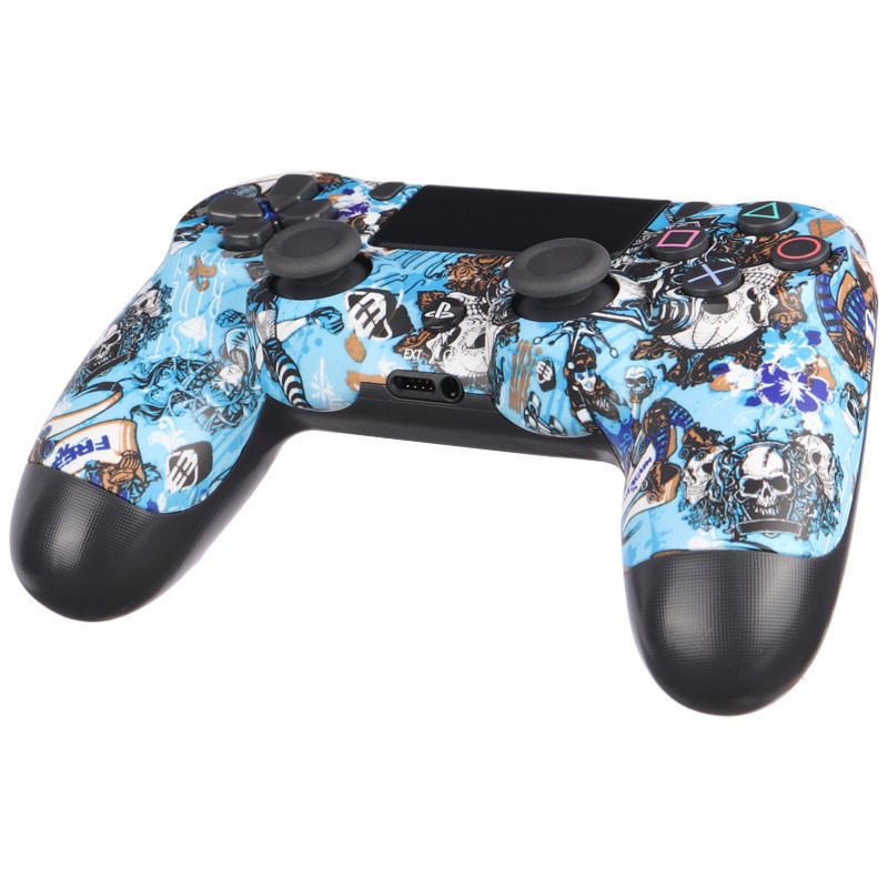 دسته بازی بی سیم SONY PlayStation 4 DualShock 4 High Copy طرح اسکلت