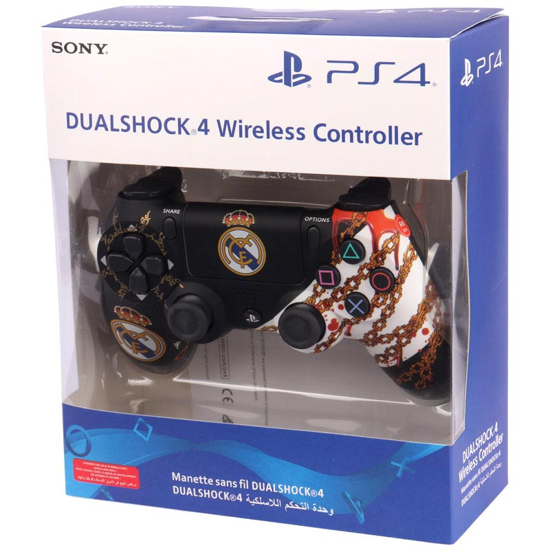 دسته بازی بی سیم SONY PlayStation 4 DualShock 4 High Copy طرح Real Madrid کد 2