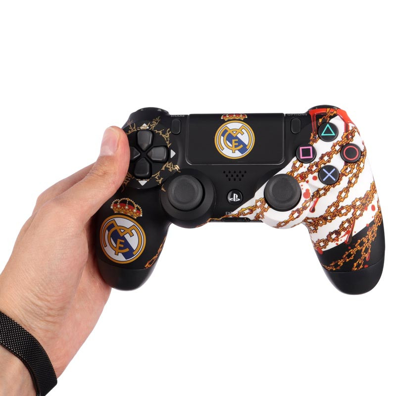 دسته بازی بی سیم SONY PlayStation 4 DualShock 4 High Copy طرح Real Madrid کد 2