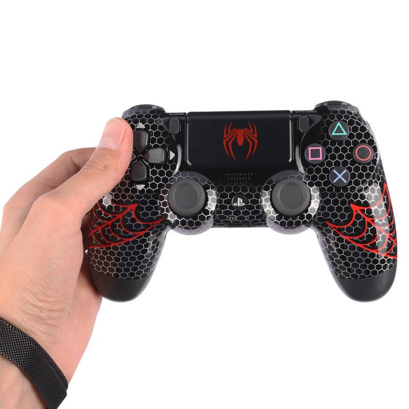 دسته بازی بی سیم SONY PlayStation 4 DualShock 4 High Copy طرح Spider Man کد 7