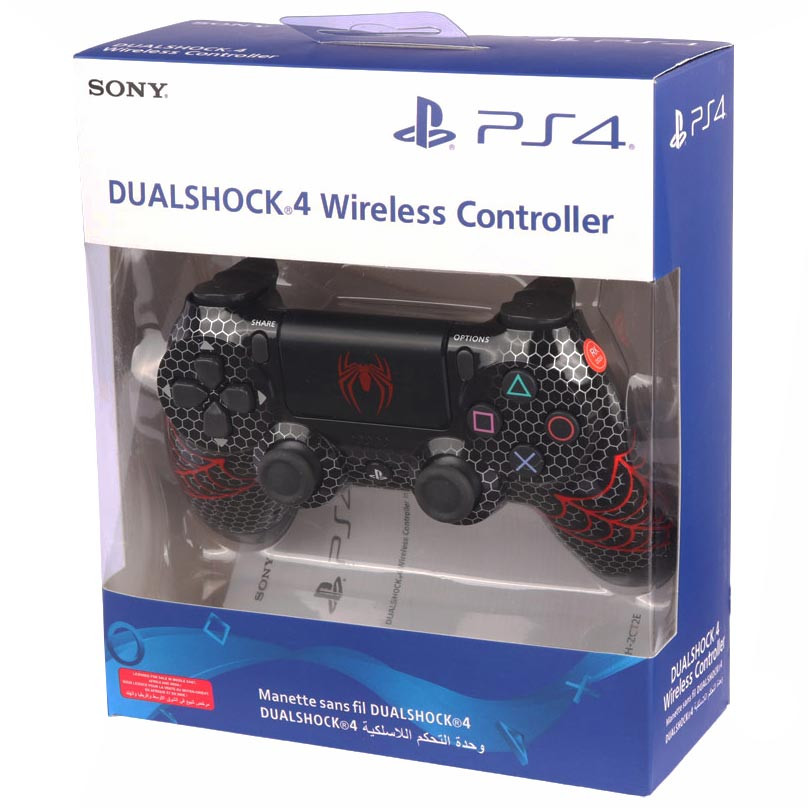 دسته بازی بی سیم SONY PlayStation 4 DualShock 4 High Copy طرح Spider Man کد 7