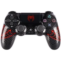 دسته بازی بی سیم SONY PlayStation 4 DualShock 4 High Copy طرح Spider Man کد 7