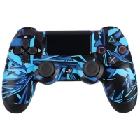 دسته بازی بی سیم SONY PlayStation 4 DualShock 4 High Copy طرح فانتزی رنگی کد 1